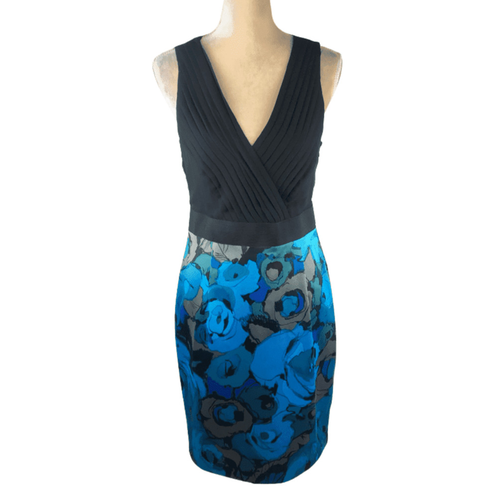 New York & Company blue and black dress sz M